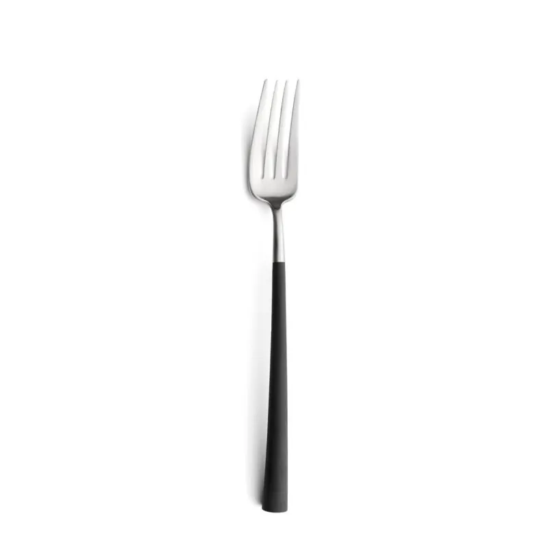 Cutipol Besteck Noor schwarz/silber Tafelgabel 22 cm