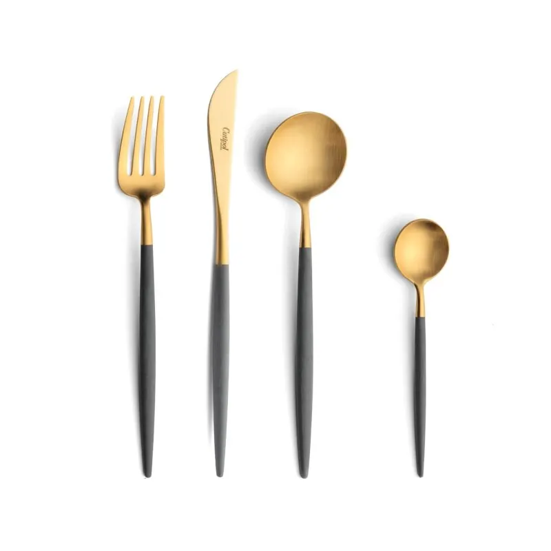 Cutipol Besteck -Set Goa grau/gold 24 tlg.