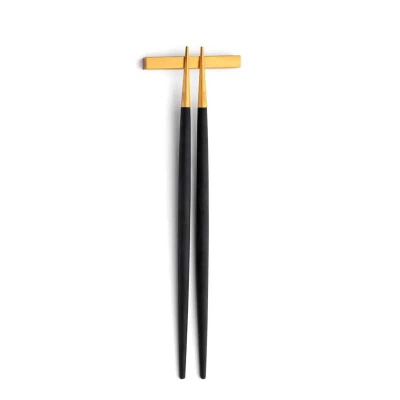 Cutipol Goa Chopstick-Set schwarz/gold, 3 tlg.