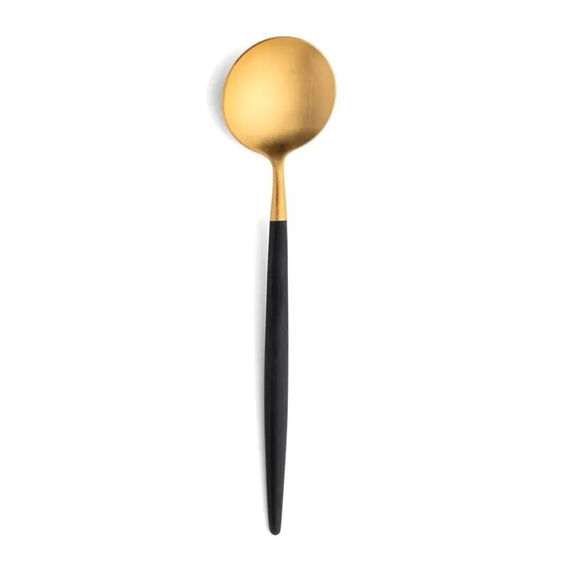 Cutipol Goa Dessertlöffel schwarz/gold