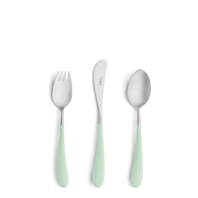 Cutipol Kinder Besteck-Set Alice celadon/silber