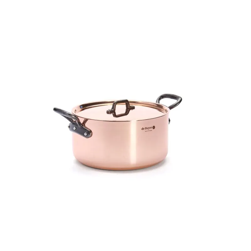 de Buyer Prima Matera Kupfer Kochtopf + Kupfer Deckel Ø 24 cm