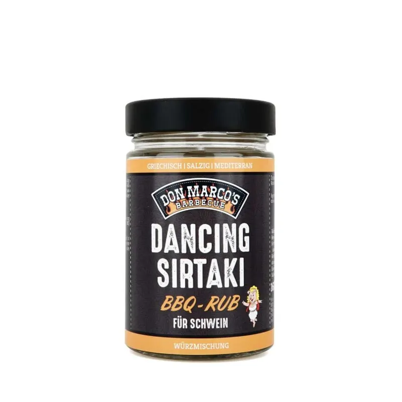 DON MARCO Dancing Sirtaki BBQ Rub 160 g Glas