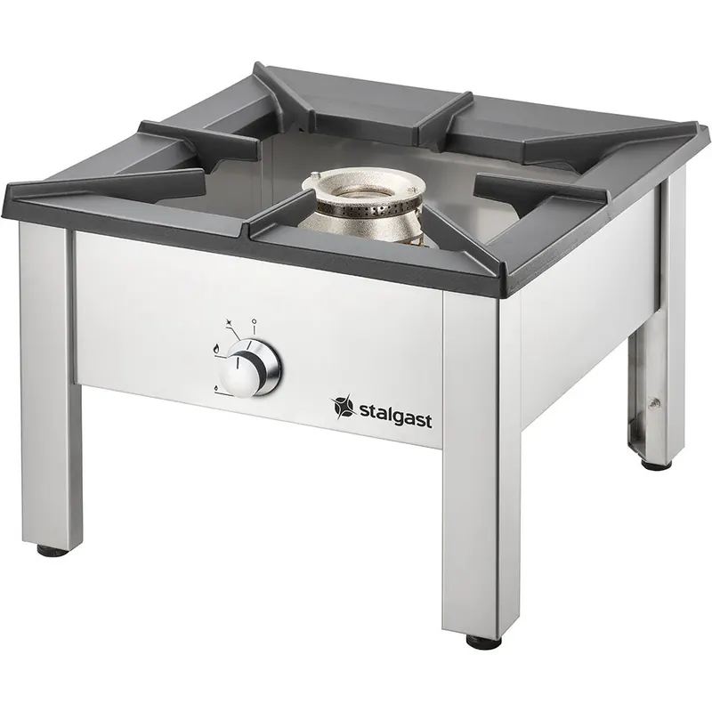 Edelstahl Gas-Hockerkocher STANDARD G20 340x340x340 mm (BxTxH)