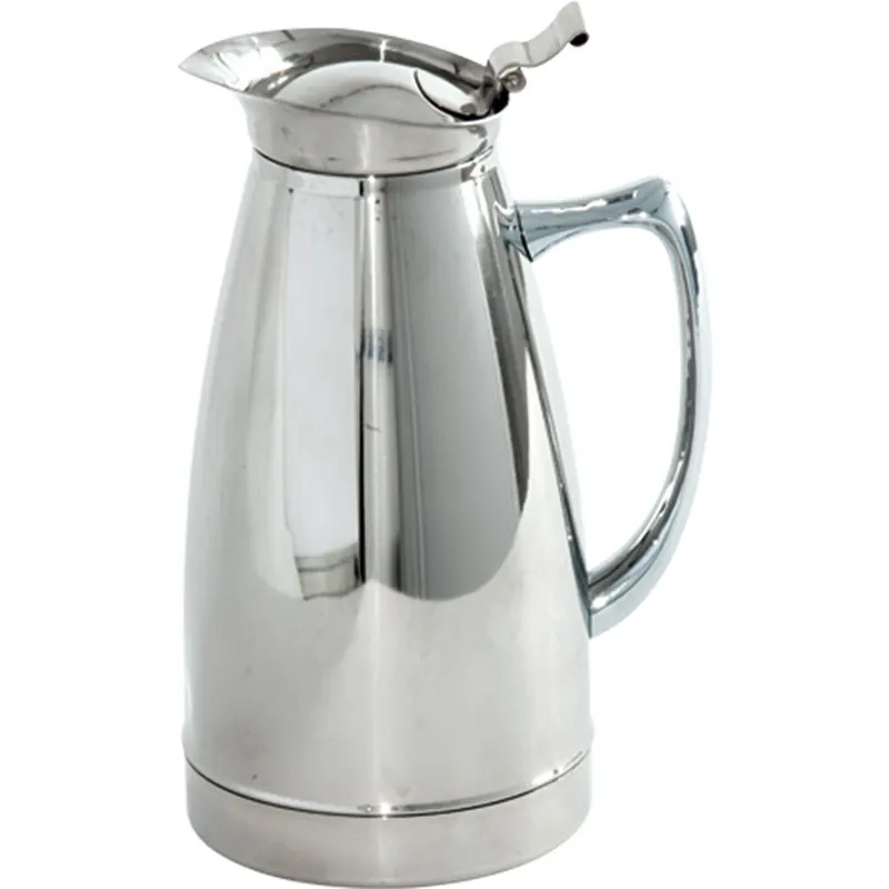 Edelstahl Isolierkanne Edelstahl 1 Liter mit Klappdeckel