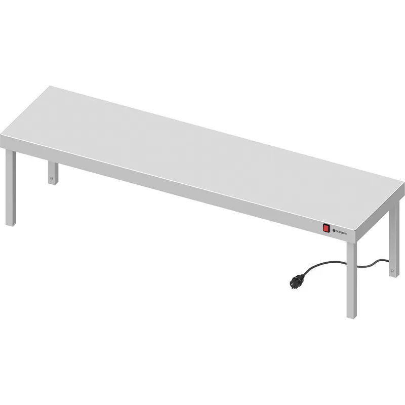 Edelstahl Wärmebrücke 1-etagig 1000x400x400 mm mit Keramik-Infrarot-Strahlern