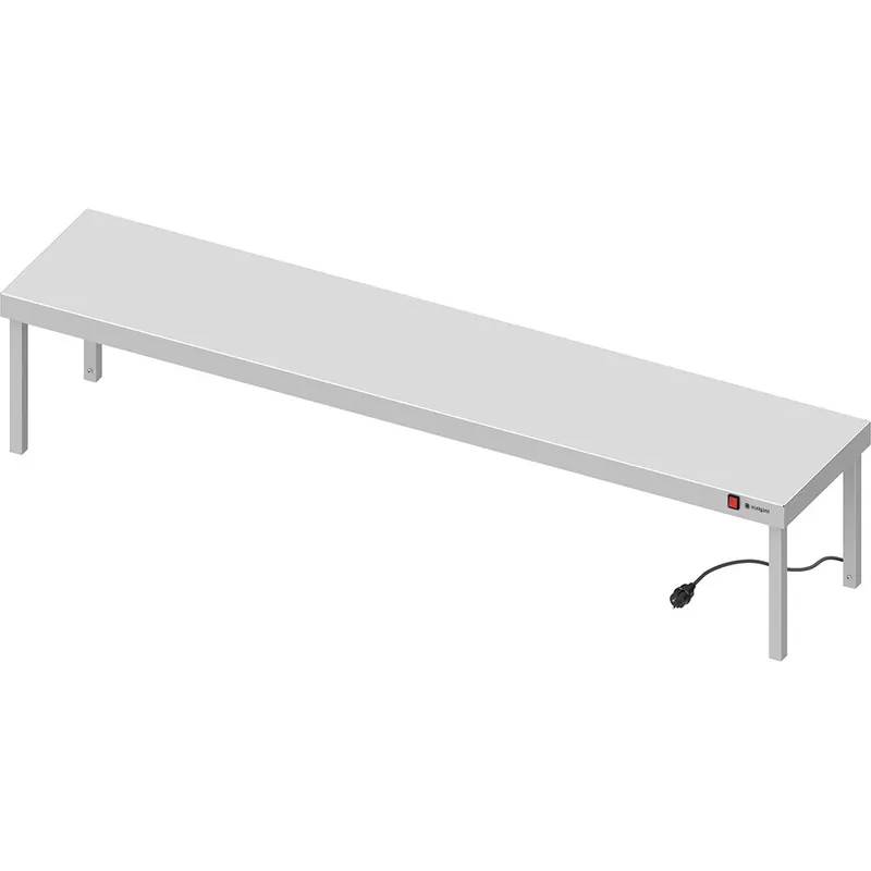 Edelstahl Wärmebrücke 1-etagig 1900x400x400 mm mit Keramik-Infrarot-Strahlern