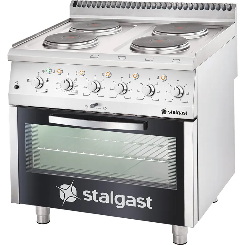 Elektro-Herd mit 4 Kochplatten und Umluft-Backofen GN 1 / 1 Serie 700 ND