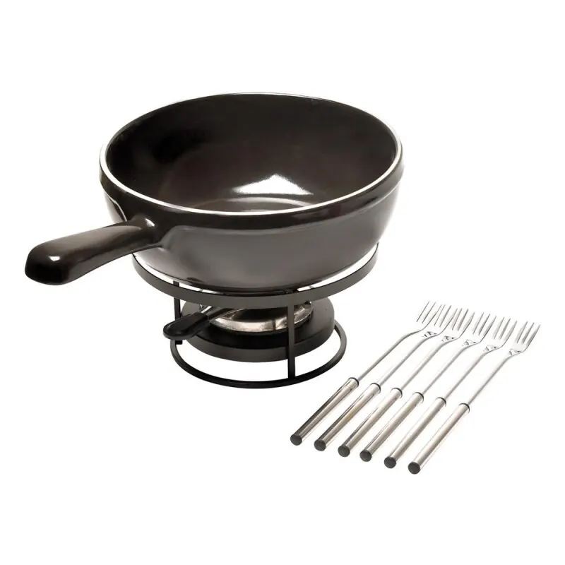 Emile Henry Käsefondue-Set anthrazit