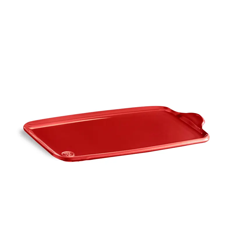 Emile Henry Ofen-/Servierplatte Aperitivo rot extra large