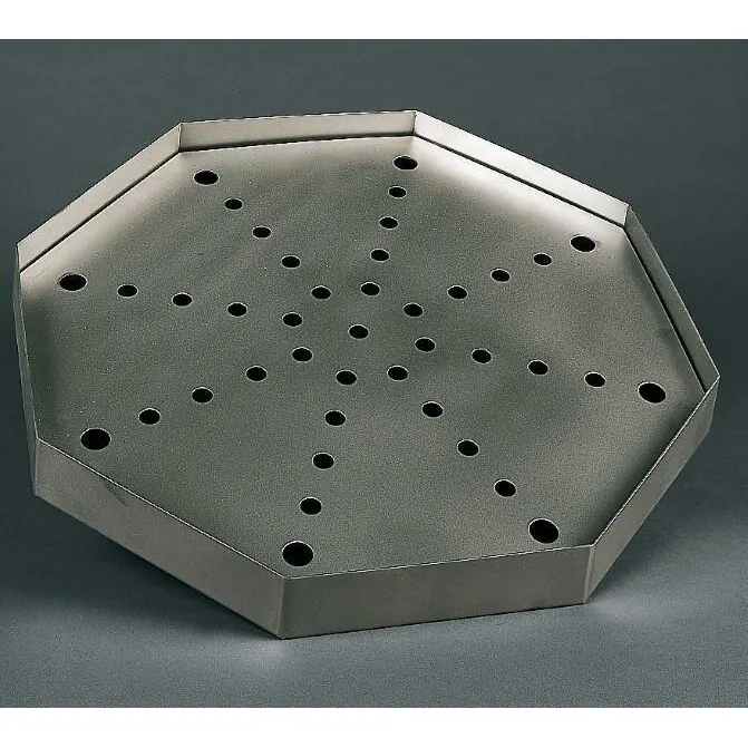 Fettwanne 650 x 650 x 50 mm achteckig mit Lochblech PT0038