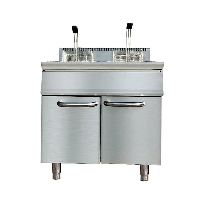 Gas Fritteuse Standgerät 2 x 20 L 800 x 700 mm THGL15+15M