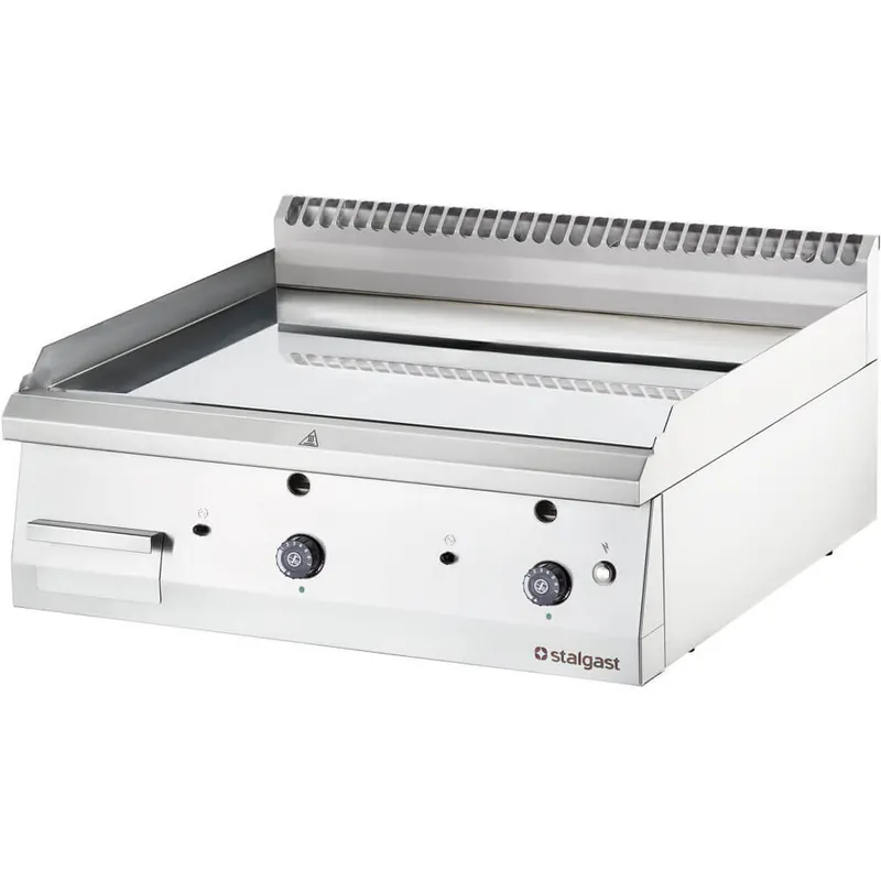 Gas-Griddleplatte glatt verchromt als Tischgerät Serie 700 ND 800x700x250 mm (BxTxH)