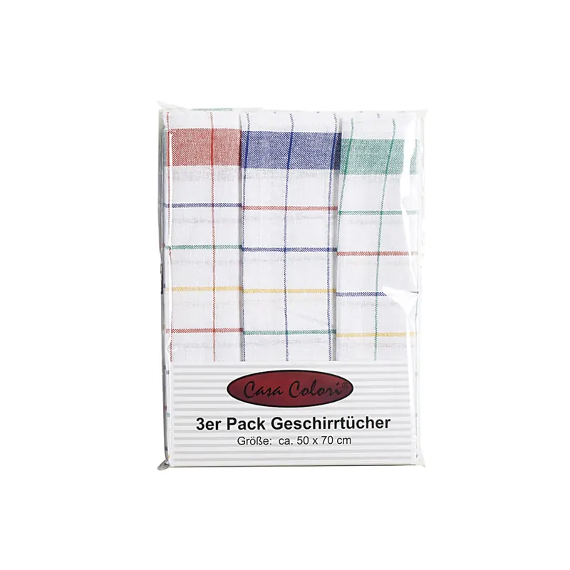 Geschirrtuch „Karo-Design" farblich sortiert – 30er Vorteilset