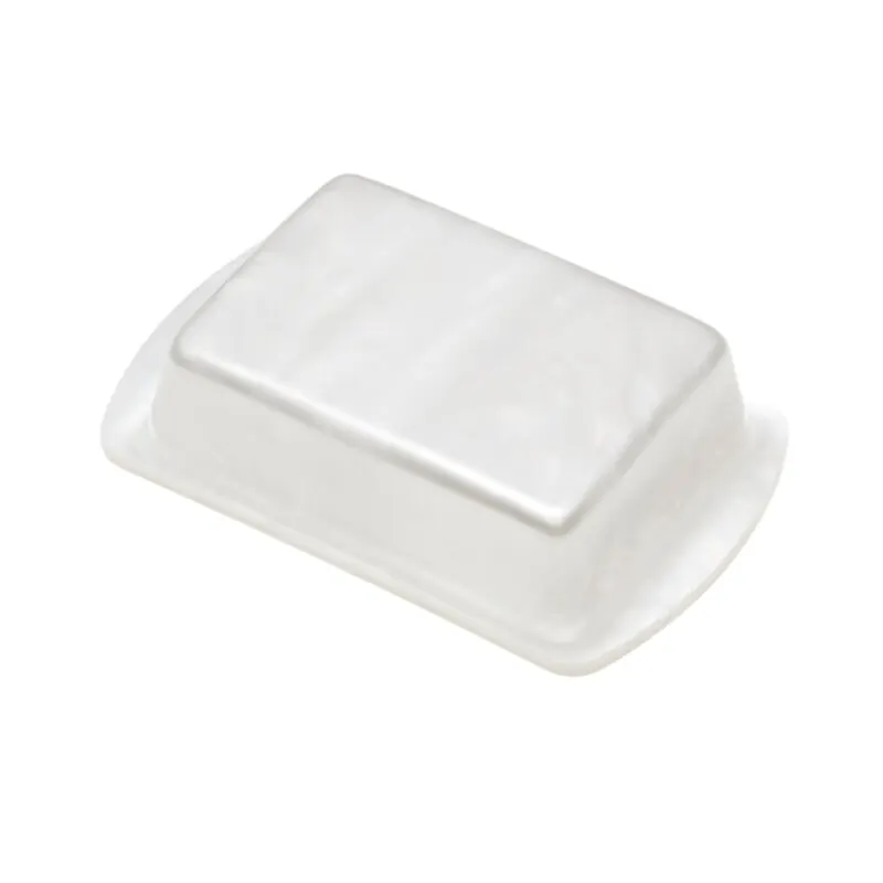 Heim & Söhne Butterdose aus Acrylglas perlmutt-weiß
