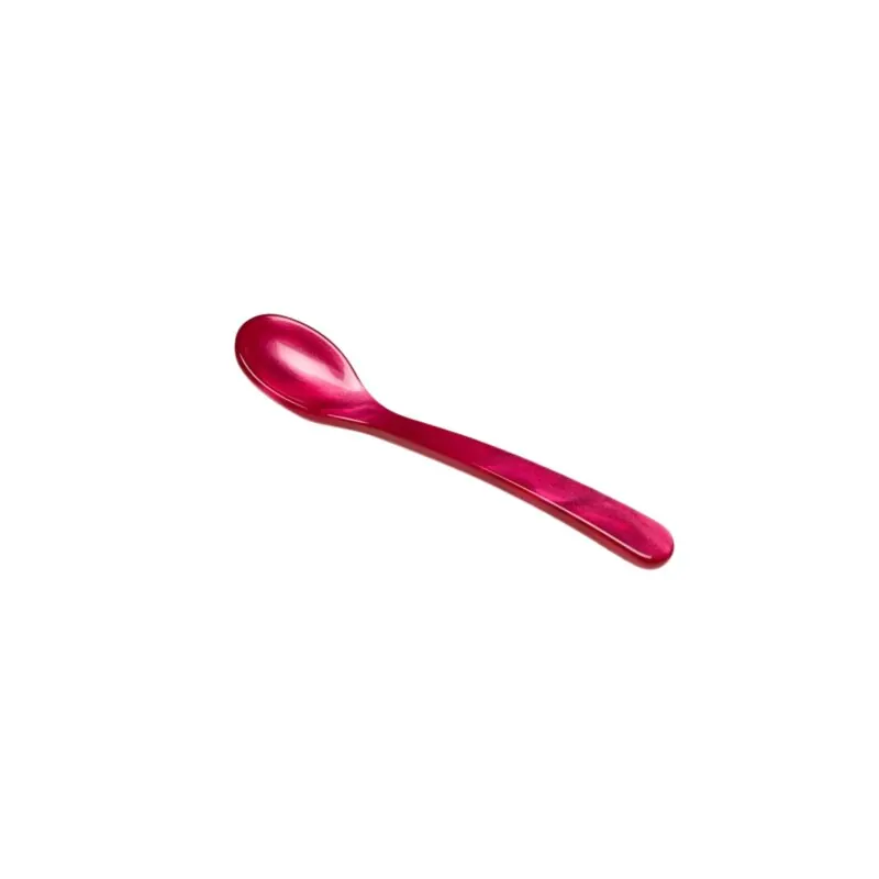 Heim & Söhne Espressolöffel aus Acrylglas 10 cm himbeere