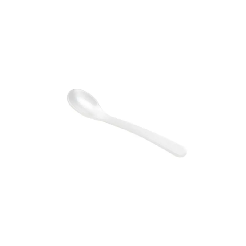 Heim & Söhne Espressolöffel aus Acrylglas 10 cm perlmutt weiß