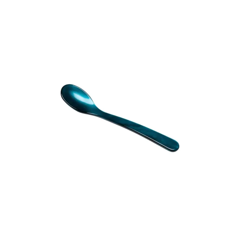 Heim & Söhne Espressolöffel aus Acrylglas 10 cm petrol