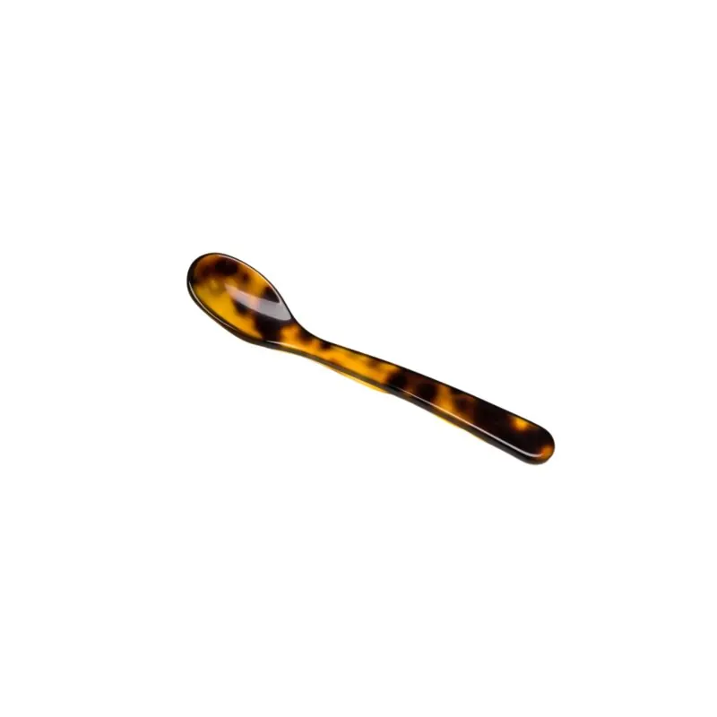 Heim & Söhne Espressolöffel aus Acrylglas 10 cm schildpattartig