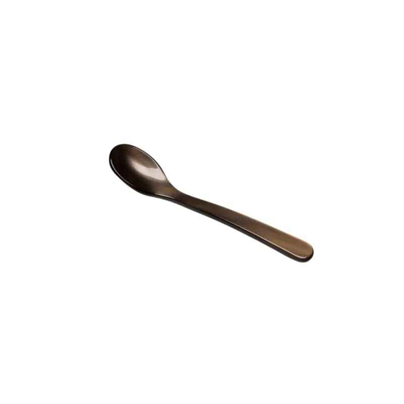 Heim & Söhne Espressolöffel aus Acrylglas 10 cm schoko