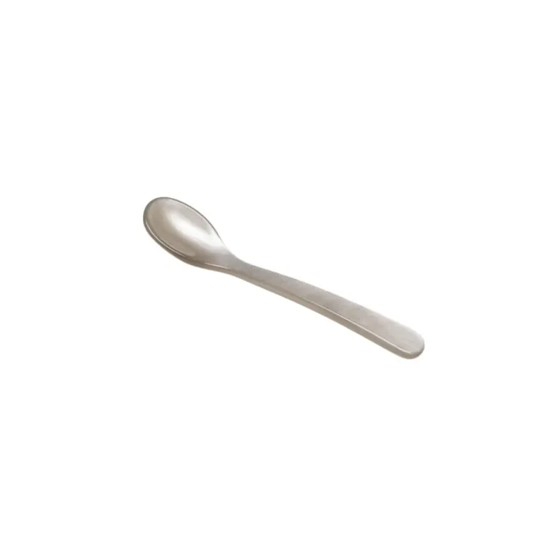Heim & Söhne Espressolöffel aus Acrylglas 10 cm silber