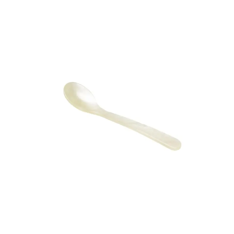 Heim & Söhne Espressolöffel aus Acrylglas 10 cm vanille