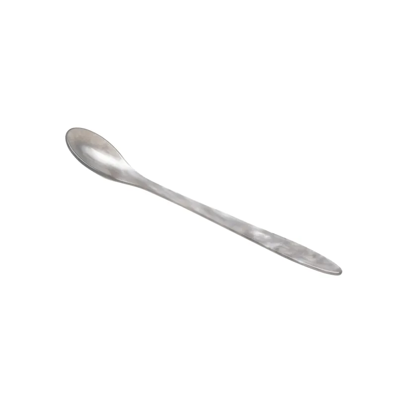 Heim & Söhne Joghurtlöffel aus Acryl silber