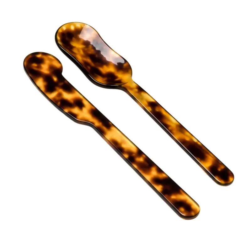 Heim & Söhne Kaviarbesteck / Buttermesser aus Acrylglas