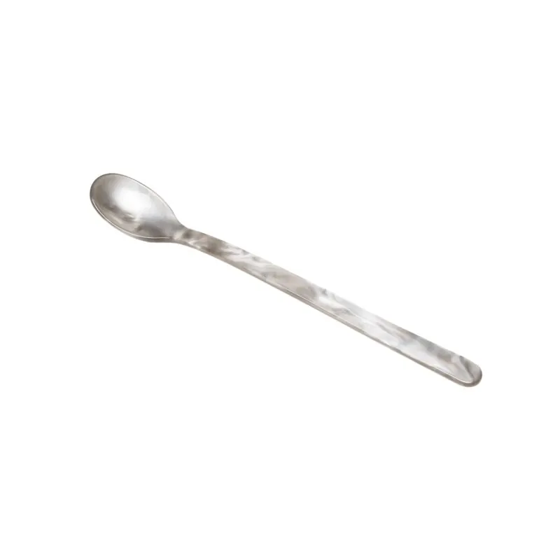 Heim & Söhne Longdrinklöffel aus Acrylglas silber