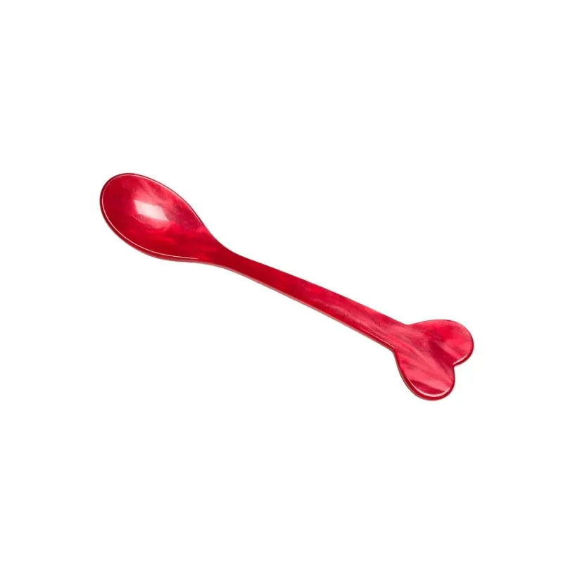 Heim & Söhne Motiv Löffel Herz 14,5 cm rot