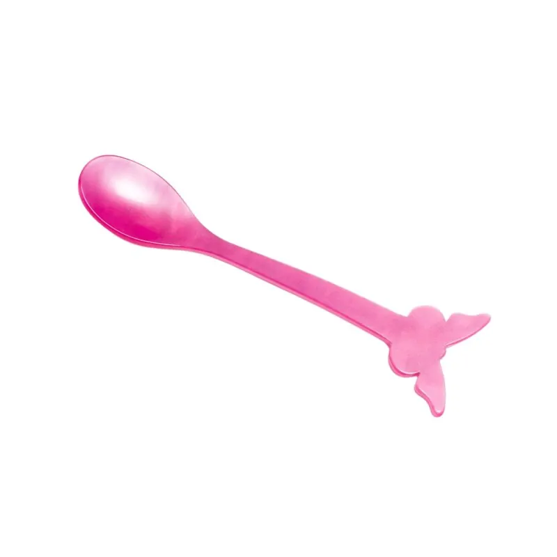 Heim & Söhne Motiv Löffel Schmetterling 15 cm pink