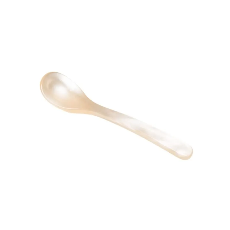 Heim & Söhne Salzlöffel aus Acryl creme 6,5 cm