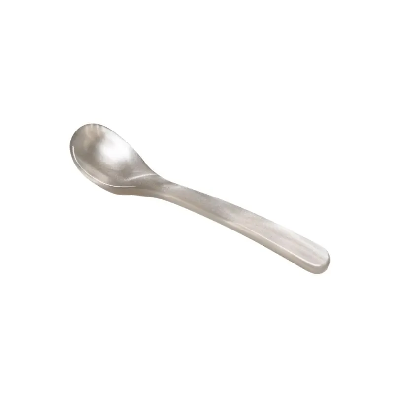 Heim & Söhne Salzlöffel aus Acryl silber 6,5 cm