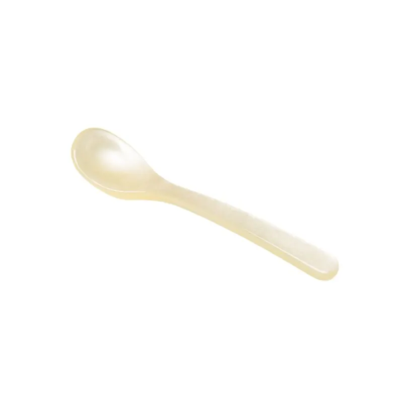 Heim & Söhne Salzlöffel aus Acryl vanille 6,5 cm