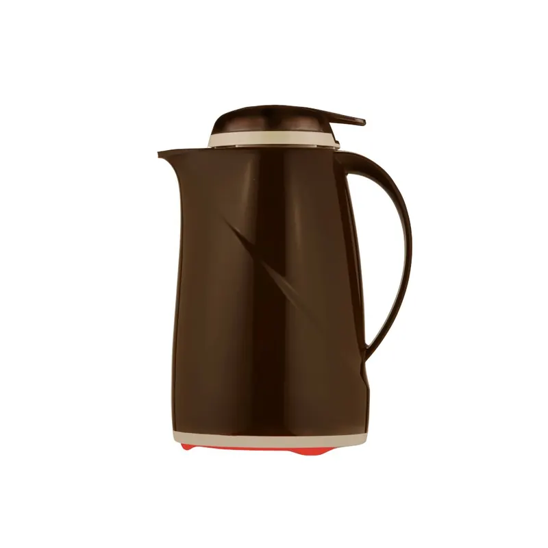 HELIOS Isolierkanne Wave Push 0,6 l Drucktaste cappuccino