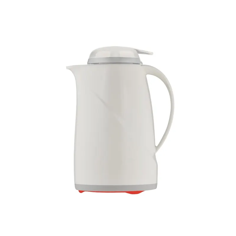HELIOS Isolierkanne Wave Push 0,6 l Drucktaste weiß