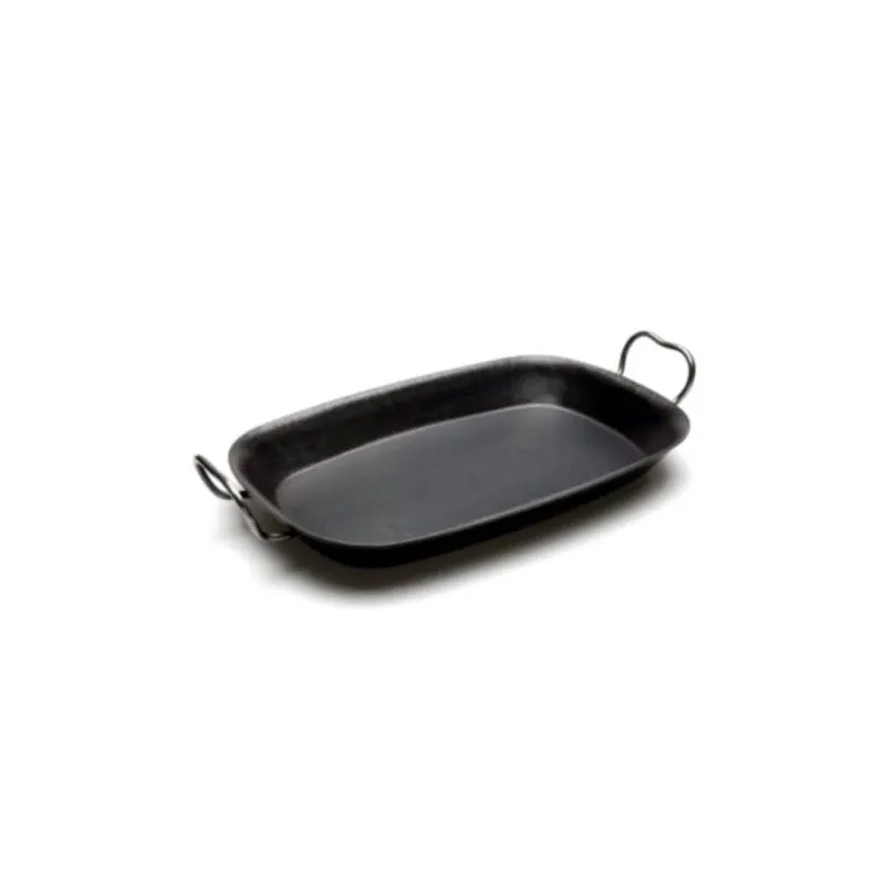 Helmensdorfer Fisch-Bratpfanne mit Griffen, geschmiedet