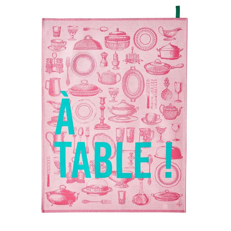 Le Jacquard Francais Geschirrtuch à table fleurs