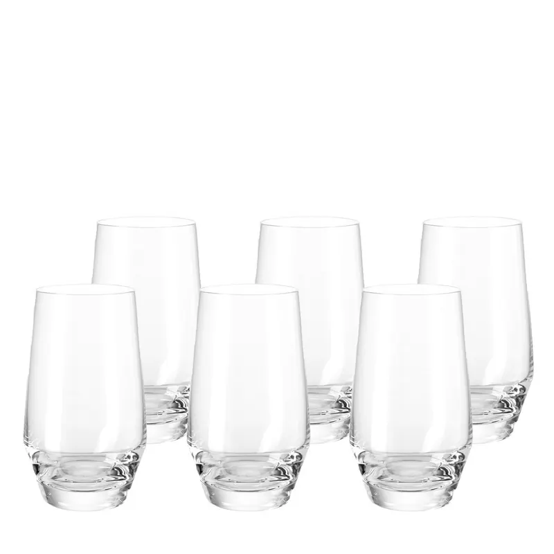 LEONARDO Trinkglas PUCCINI 365 ml klar – 6er Vorteilset