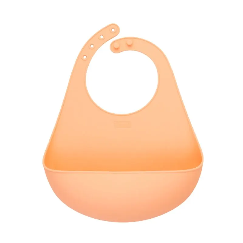 Little Lurch Kids Lätzchen aus Platin-Silikon soft apricot