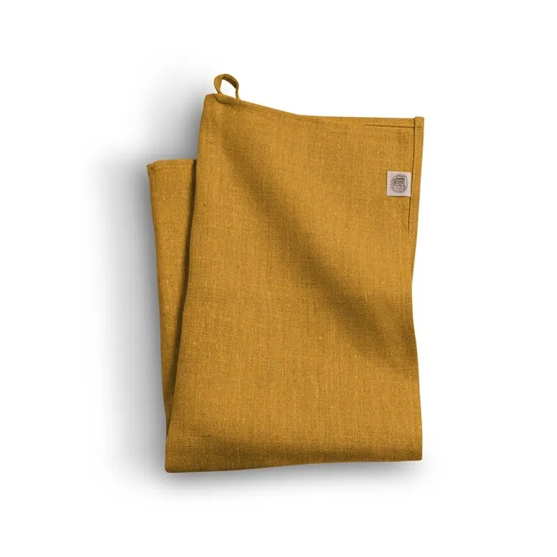Lovely Linen CLASSIC Geschirrtuch aus Leinen curry | 50 x 70 cm
