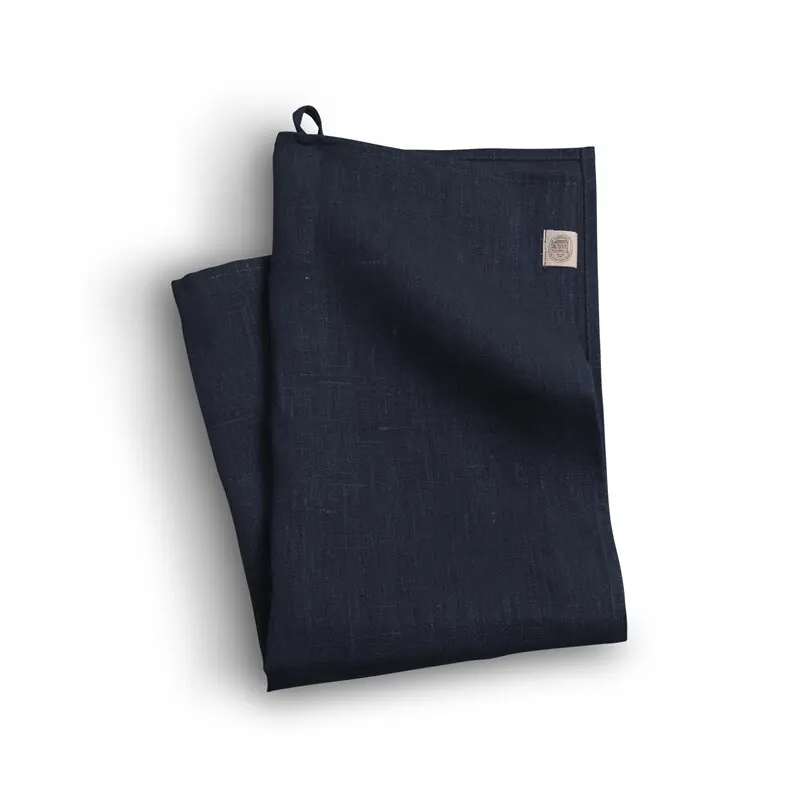 Lovely Linen CLASSIC Geschirrtuch aus Leinen dunkelblau | 50 x 70 cm