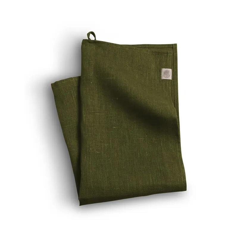 Lovely Linen CLASSIC Geschirrtuch aus Leinen olivgrün | 50 x 70 cm
