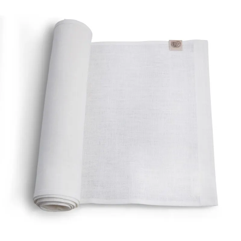 Lovely Linen CLASSIC Läufer aus Leinen offwhite 47 x 150 cm