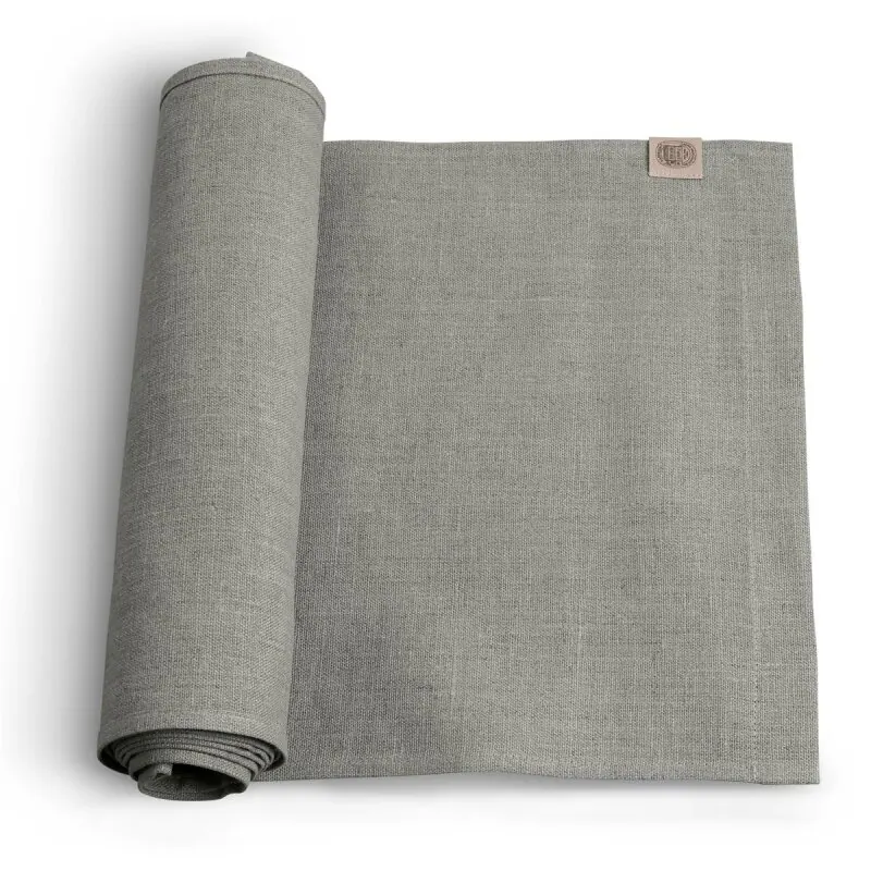 Lovely Linen CLASSIC Läufer aus Leinen stone 47 x 150 cm