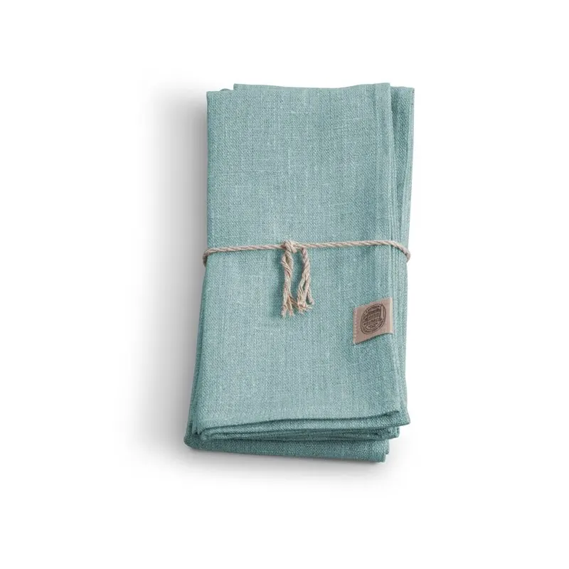 Lovely Linen Classic Leinen Serviette eisblau, 4 Stk.