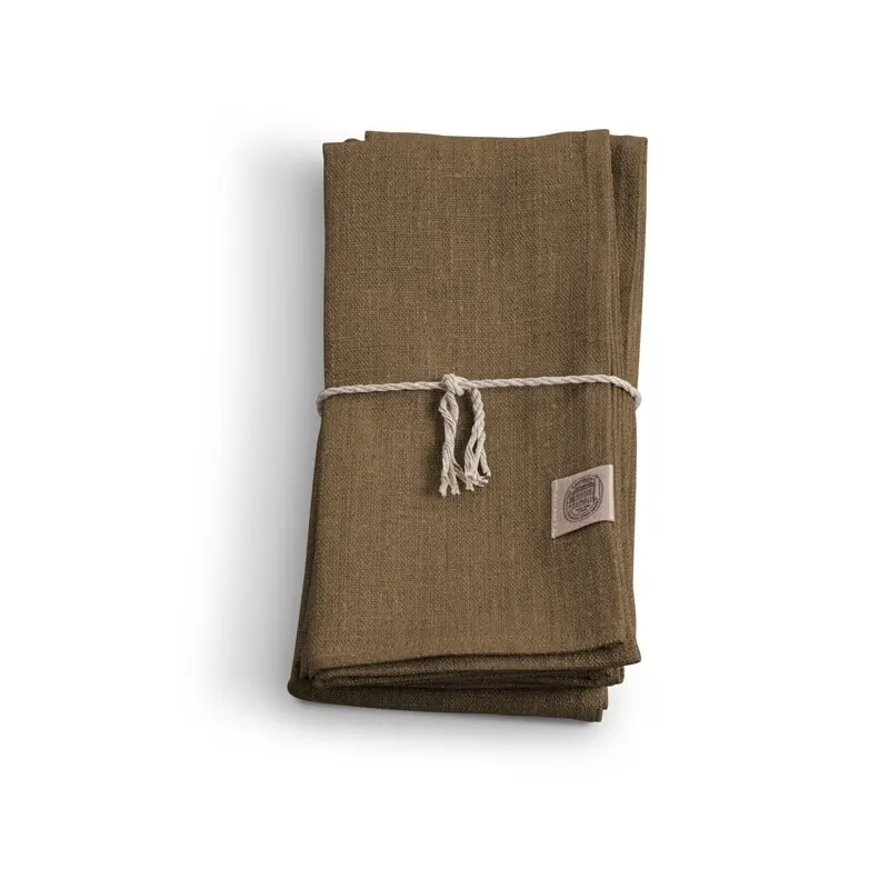 Lovely Linen Classic Leinen Serviette nougat, 4 Stk.