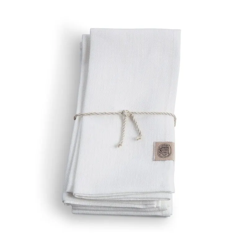 Lovely Linen Classic Leinen Serviette offwhite, 4 Stk.