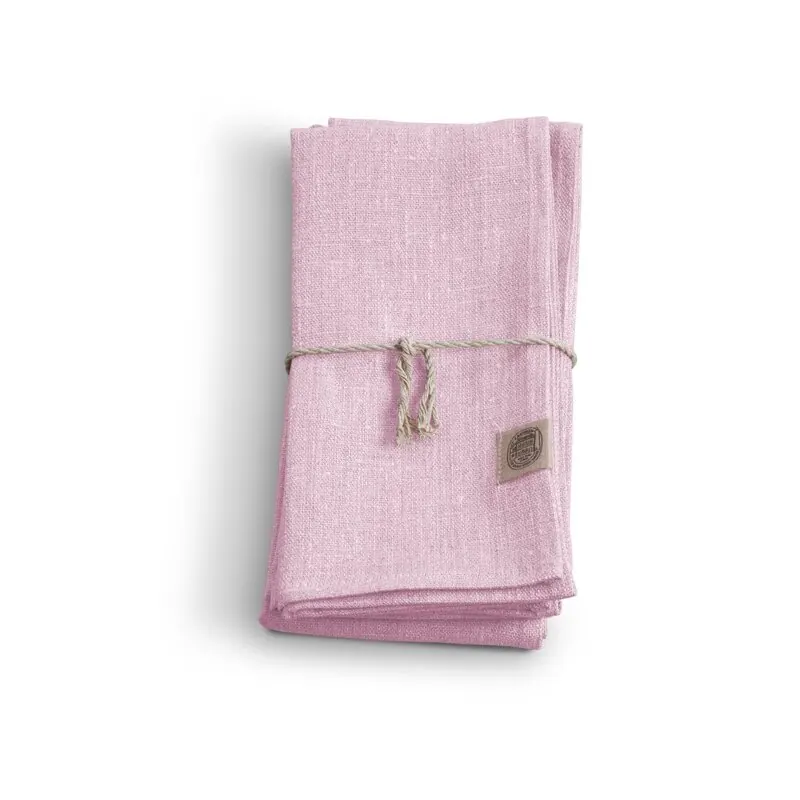 Lovely Linen Classic Leinen Serviette soft pink, 4 Stk.
