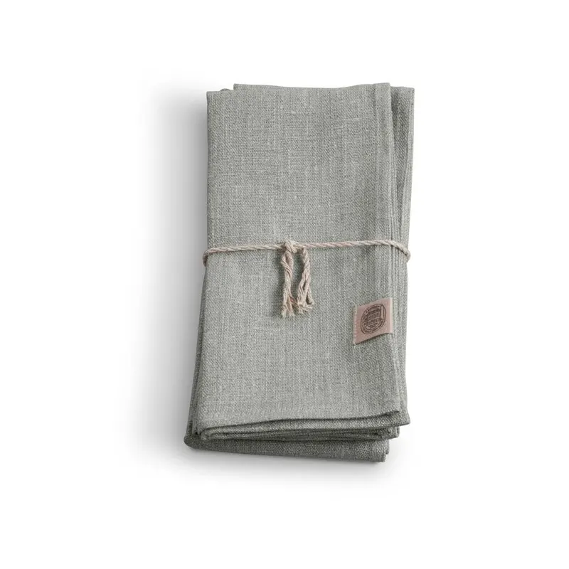 Lovely Linen Classic Leinen Serviette stone grey, 4 Stk.
